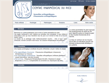 Tablet Screenshot of centre-podologique.com